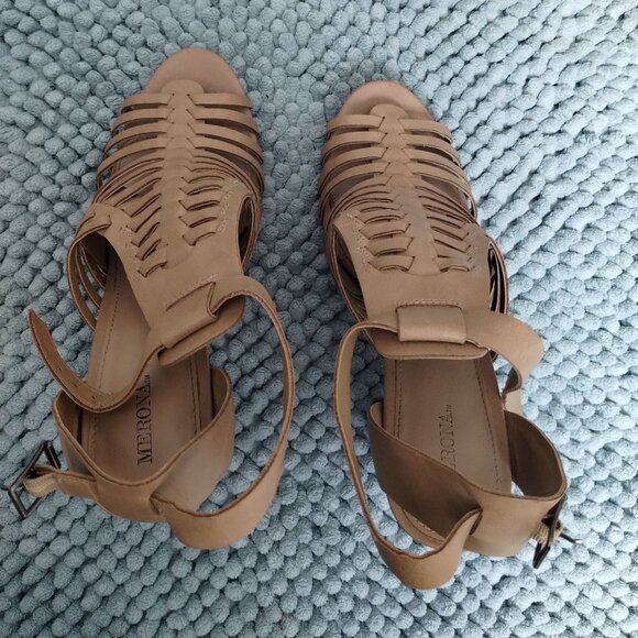 Tan Merona Heels, 4inch Boho/Maximalist ✨ - Picture 4 of 5